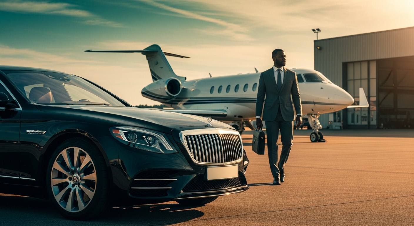 A private jet arranged for travel