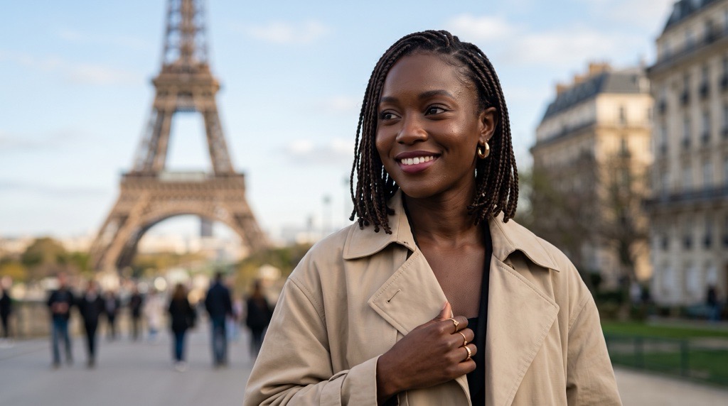 A family reunited at home in Nigeria after banking remotely from abroad