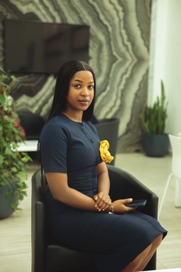 A ProvidusUnity Bank graduate trainee at work
